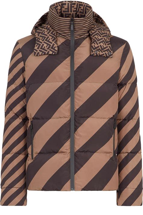 fendi canvas down jacket|fendi brown nylon down jacket.